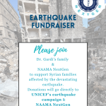 NAAMA NextGen Earthquake Fundraiser